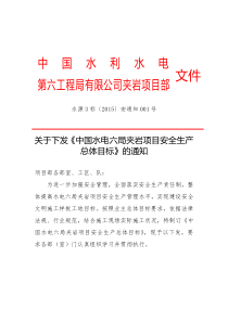 安全总体目标
