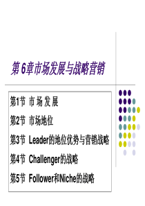 市场发展与战略营销