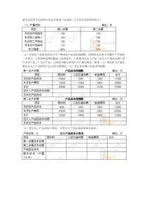 平行结转分步法课堂练习题
