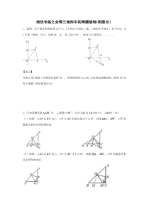 培优专练之全等三角形中的等腰旋转