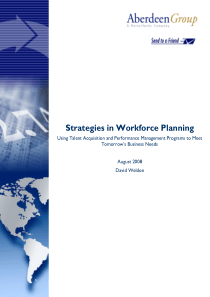 Aberdeen_Strategies in Workforce Planning