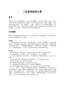 三层系统架构方案