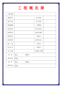 施工现场五牌一图