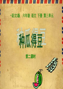 《种瓜得豆》第二课时课件(语文S版六年级下册课件)