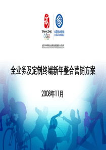 2009全业务及定制终端新年整合营销方案