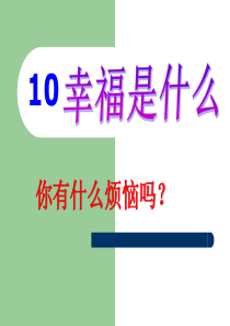 10.幸福是什么ppt(完美版)