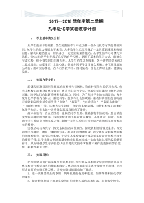 九年级下册化学实验教学计划[精品文档]