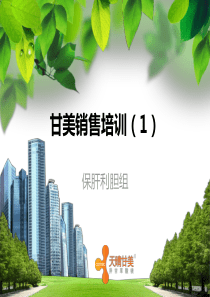 甘美销售培训1(5-26)