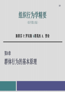 组织行为学——第8章-群体行为的基本原理分解