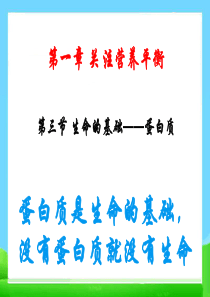 人教版选修1高中化学课件-1-3生命的基础-蛋白质(共33张PPT)