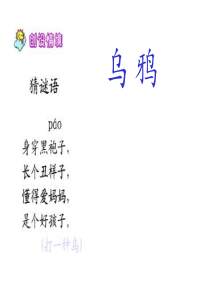 人教版小学语文一年级下册《乌鸦喝水》