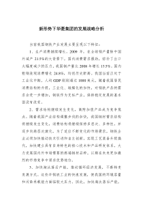 新形势下华菱集团的发展战略分析