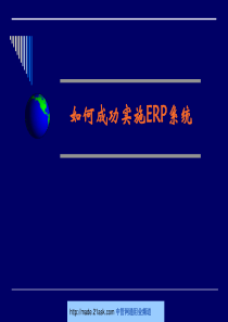 如何成功实施ERP系统