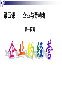 最新51公司的经营发展(改)