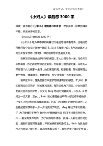 《小妇人》读后感3000字
