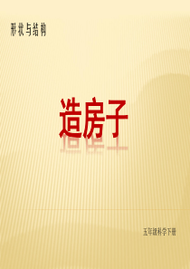 苏教版五年级下册《造房子》