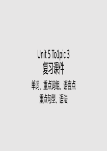 仁爱版八年级英语下册Unit-5-Topic-3-复习课件(共43张PPT)