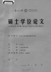 水电六局发展战略的研究