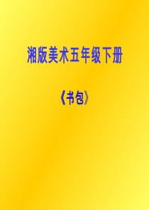 小学美术《书包2》优质课件