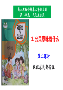 部编版小学道德与法治3.公民意味着什么第2课时课件