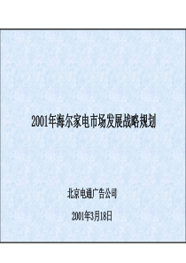 海尔家电市场发展战略规划