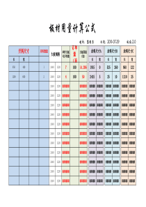 最新-板材用量计算公式