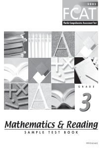 美国小学3年级-数学和阅读标准考试-佛罗里达州-Math-Reading