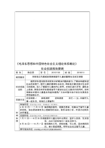 社会实践报告提纲