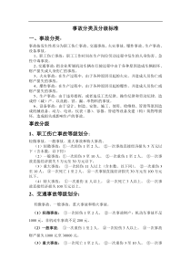 事故分类及分级标准