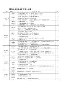 专科护理评分标准