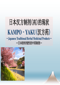 日本的传统性的中药制剂