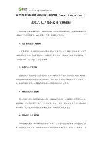 常见八大功能化改性工程塑料