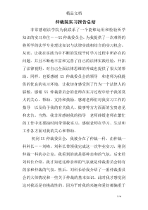 仲裁院实习报告总结