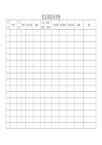 党支部工作常用表格