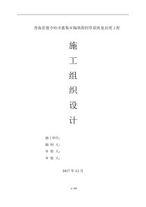 矿山治理施工组织设计