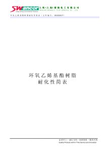 上纬树脂耐腐蚀性能