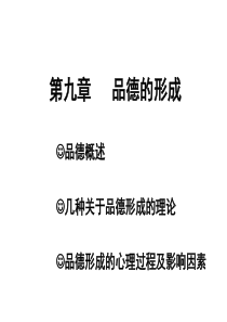 教育心理学-品德