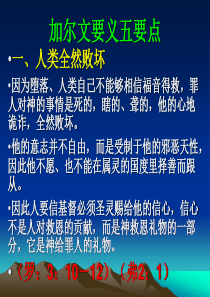 加尔文要义五要点