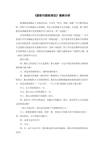 面积与面积单位案例分析
