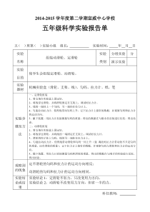 组装动滑轮、定滑轮实验报告