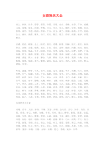 姓名大全