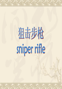 狙击步枪