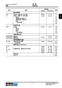 parker液压泵与马达样本