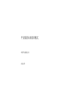 平安保险保险未来组织模式报告