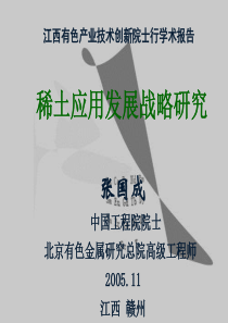 稀土应用发展战略研究