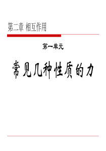 2011新课标人教版高三物理一轮复习(2.1  常见几种性质的力)