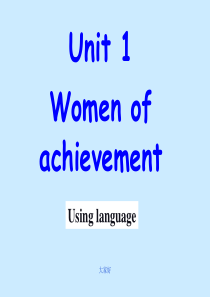 人教高中英语必修4Unit1-Using-language