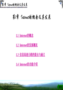 第1章因特网的概念及其发展