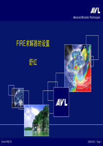 AVL-FIRE求解器的设置
