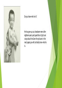 胡歌英文介绍ppt